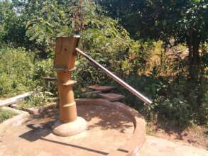 Repaired borehole, helping Aparis resident's