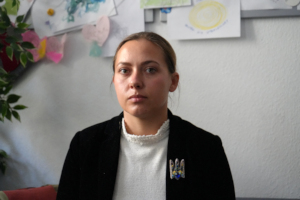 Kateryna volunteers as a child psychologist