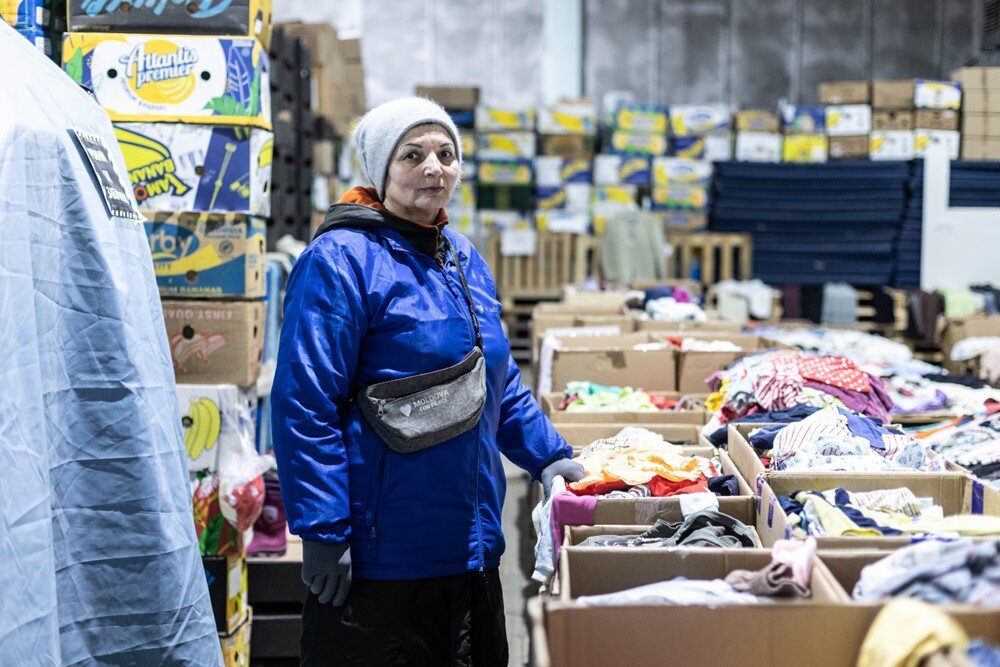 Clothing distribution warehouse in Moldova