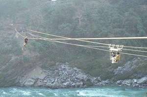 Amazing contrast: dangling or riding in style