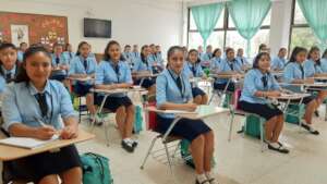 Girls at school in Guatemala