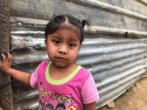 Young girl living in poverty in Guatemala