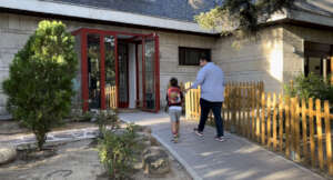 Arriving first day to the school