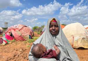 Mother and child from Baidoa, Southwest State.