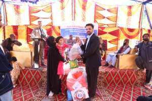 Disable girl child is receiving RUSF pack