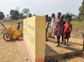 Pupils are selling water to people