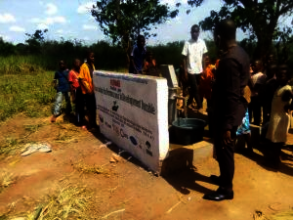 Nzilla school  water borehole