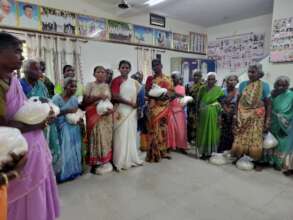 Relief material distribution for the poor