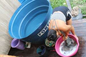 drinking water
