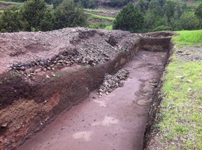 In Situ water harvesting percolation pond
