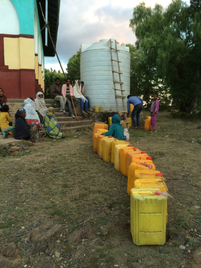tankers being used for water distribution