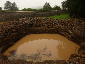 Water harvesting system interrupted by rain