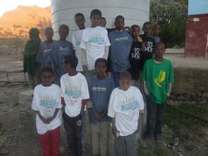 Students at the site