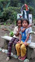 Girls from the community of San Antonio