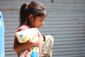 Indigenous girl with Sugar