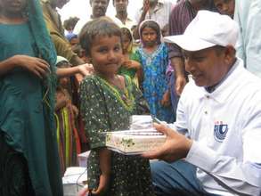 Children happy to get EID gift
