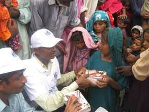 AHD team visits door to door for gift distribution