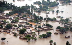 Flooded area 2014 Pakistan