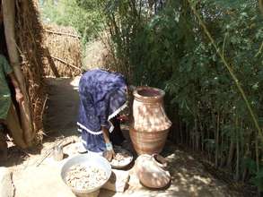 Women Preparing Nadi filter at her home