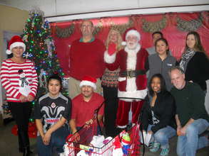 Staff enjoy Santas visit too!!!