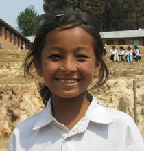 A village girl who goes to school thanks to NYF