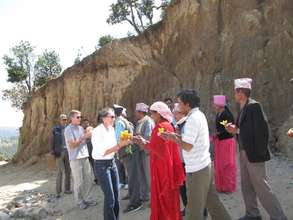 Villagers welcome NYF to Gaurishankar School