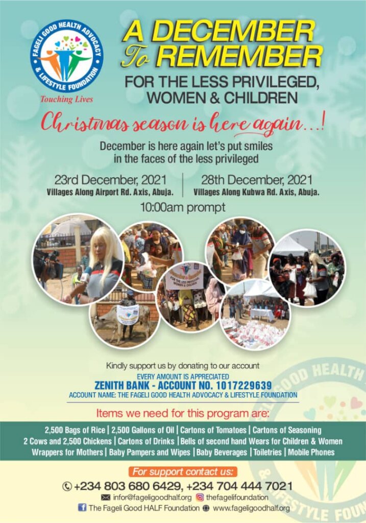 DECEMBER to Remember! Spreading love To Women