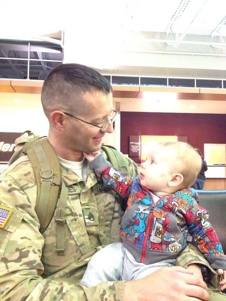 First time Nathan holds son