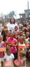 Feeding the street in Sapele in November 2024