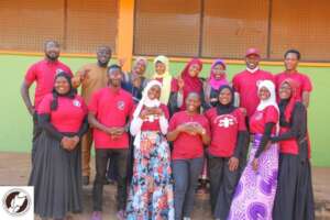 Volunteers of the Project after a successful Progr