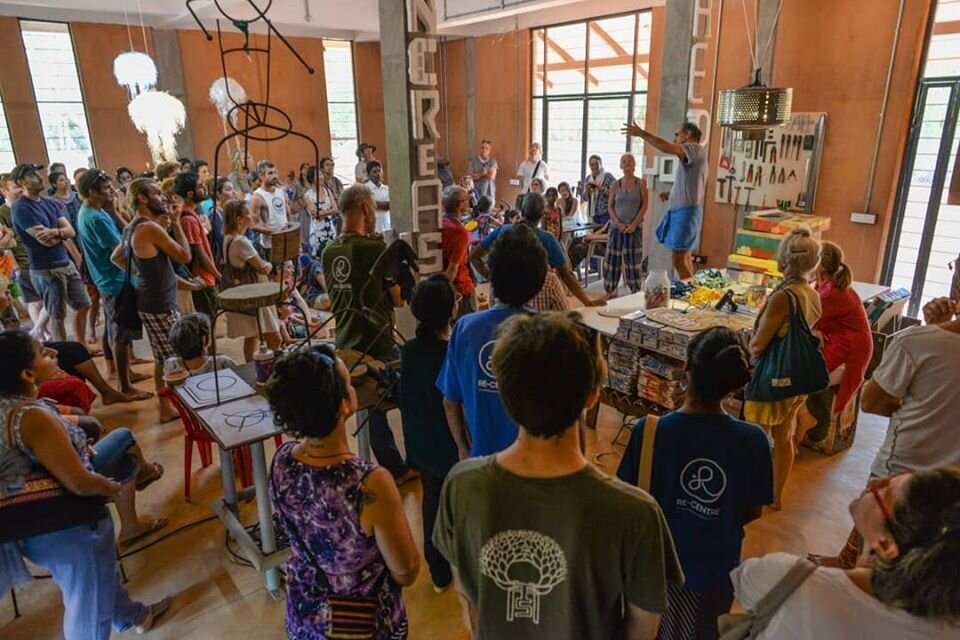 Celebrating the inauguration of Wasteless center