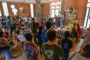 Celebrating the inauguration of  Wasteless center