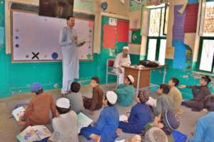 Relief International facilitator leads a session