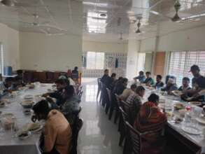 Tourist enjoy fresh food from farm to table