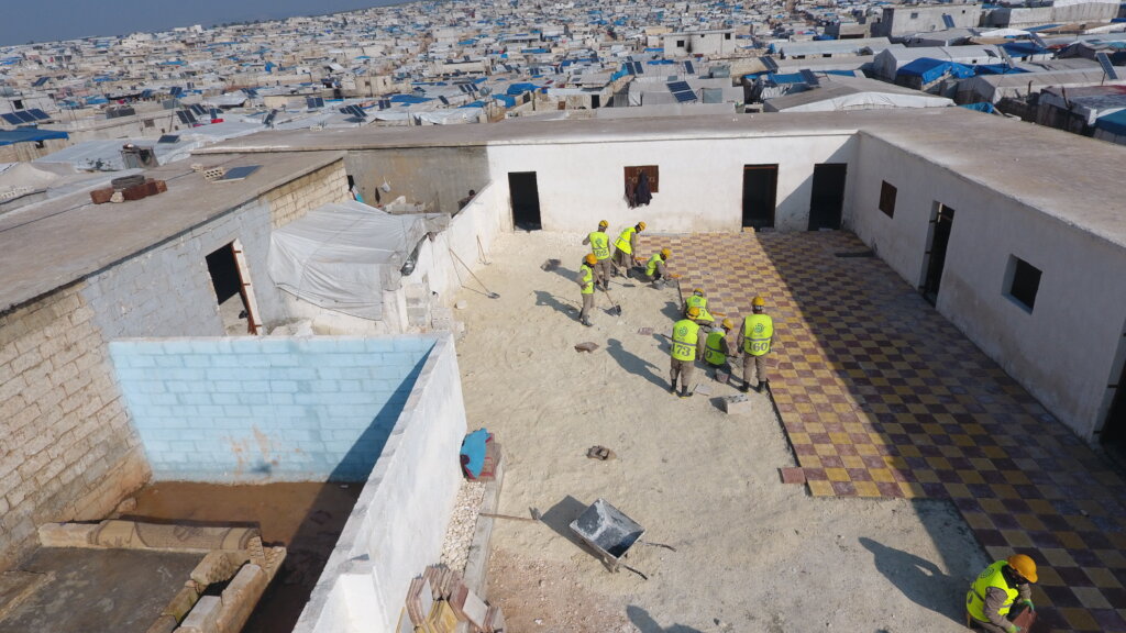 Build classrooms and teach kids in Syrian camps