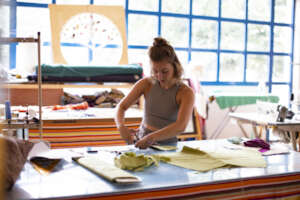 Celine Preparing a Sewing Workshop