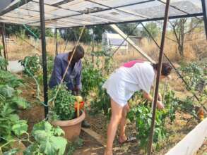 Elena & Yahyah in the Garden, August 2024