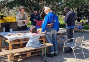 Preparing decoration for the Eid Celebration