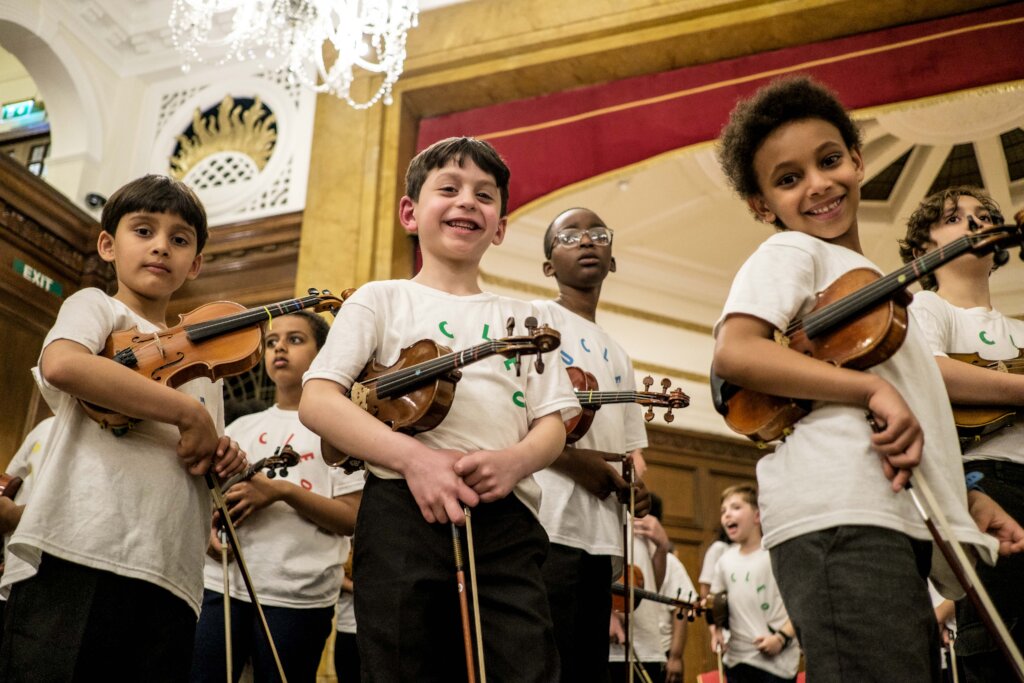 Instruments for over 380 young musicians