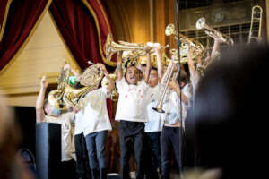 Instruments for over 450 young musicians