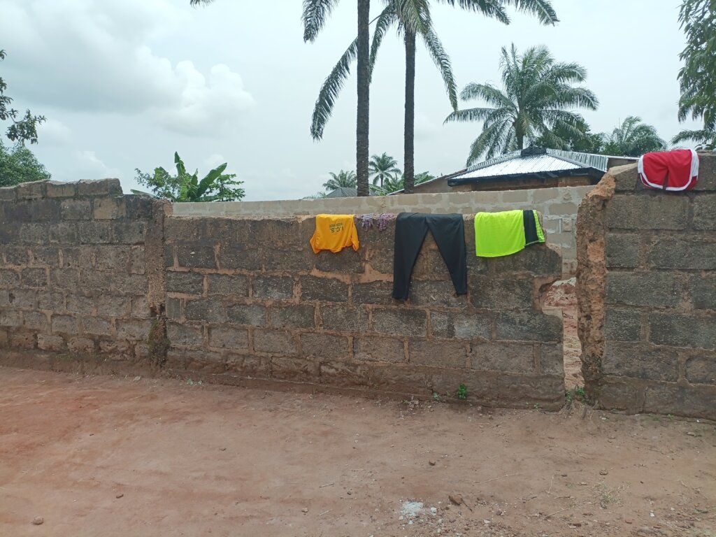 Part of the school fence
