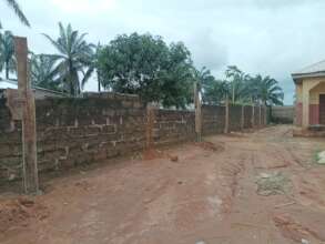 Left side of the school fence
