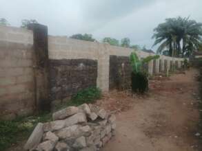 Back fence of the school