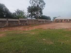 Left fence of the school