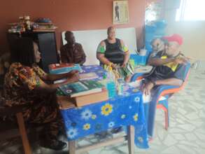 Our Project Leader with the School Management