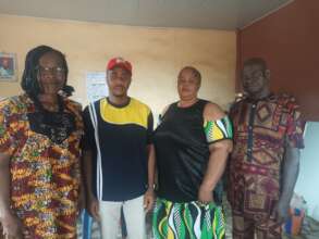 Our Project Leader with the School Management