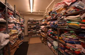 100s of blankets are distributed/recycled daily