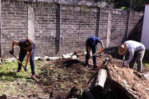 Preparing the ground enthusiastically