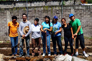 Talana collective, happy after a day's hard work