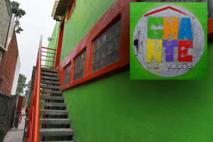 Freshly painted community center